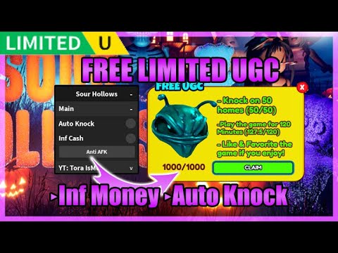 [FREE LIMITED UGC] Sour Hollows Halloween Haunt Script • Inf Money • Auto Knock