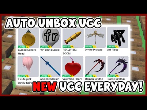 (🎉New UGC Everyday) Unbox Free UGC Script • Auto Unbox UGC